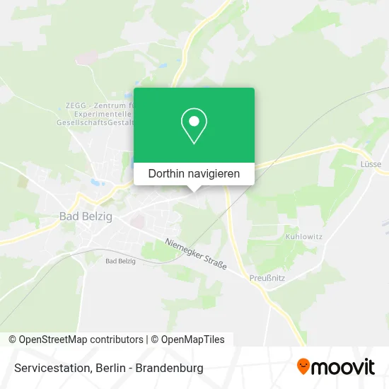 Servicestation Karte