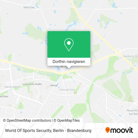 World Of Sports Security Karte