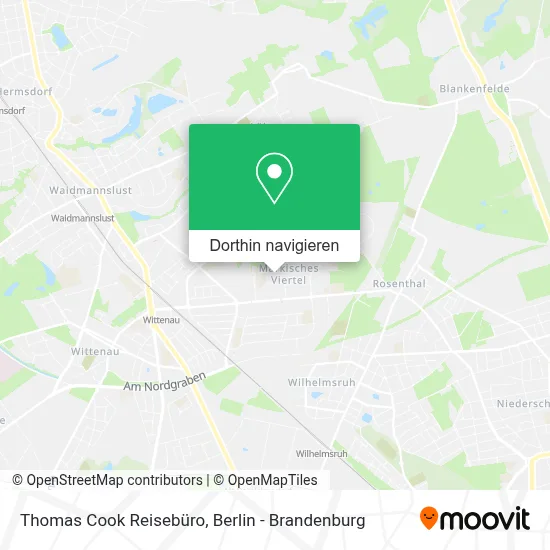 Thomas Cook Reisebüro Karte