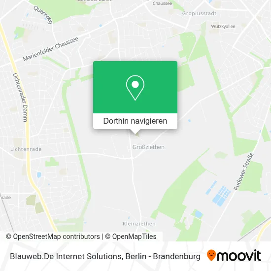 Blauweb.De Internet Solutions Karte