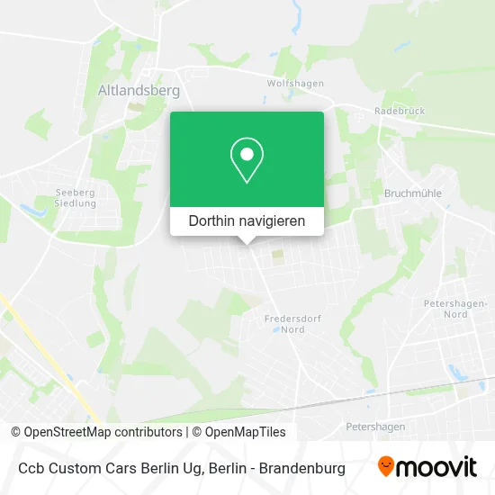 Ccb Custom Cars Berlin Ug Karte