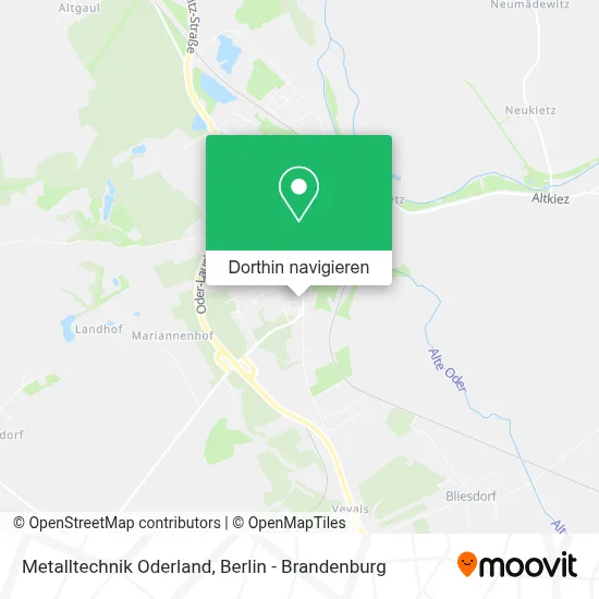 Metalltechnik Oderland Karte