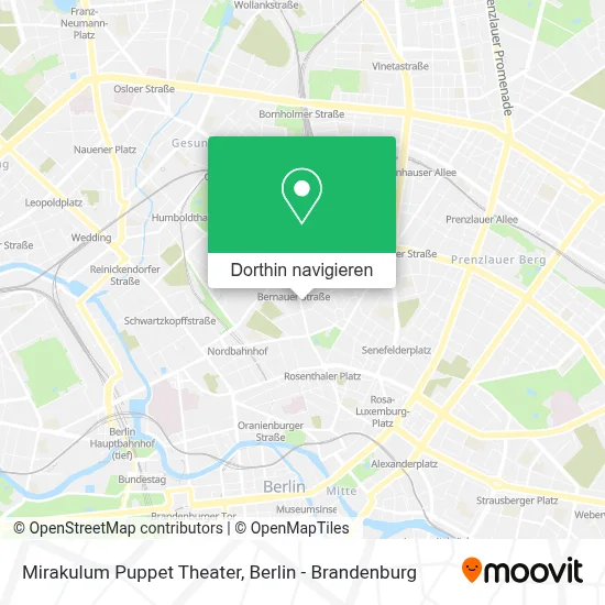 Mirakulum Puppet Theater Karte