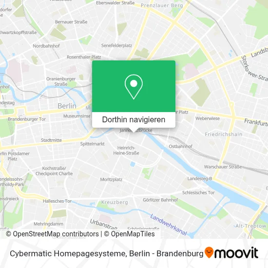 Cybermatic Homepagesysteme Karte