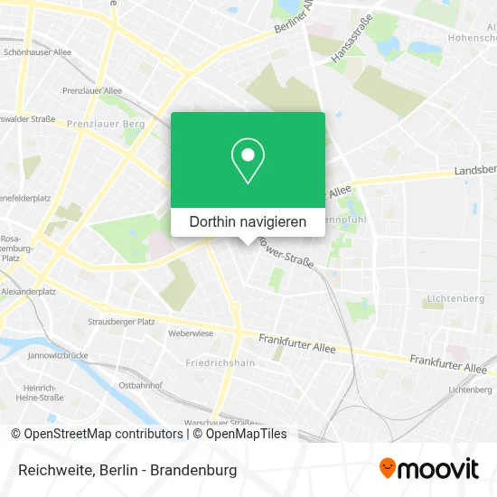 Reichweite Karte