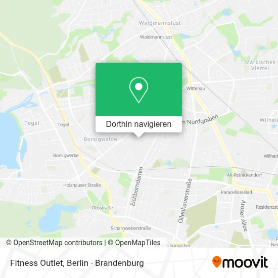 Fitness Outlet Karte