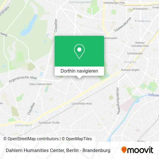Dahlem Humanities Center Karte