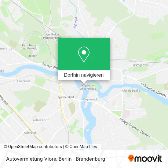 Autovermietung-Vlore Karte