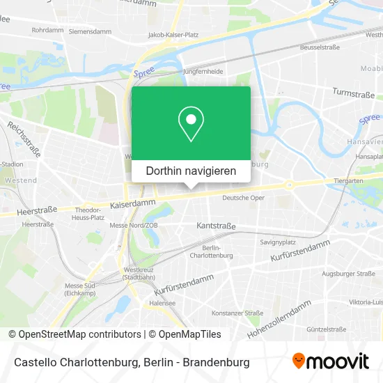 Castello Charlottenburg Karte