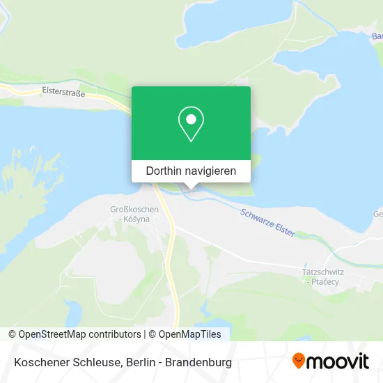 Koschener Schleuse Karte