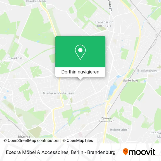 Exedra Möbel & Accessoires Karte