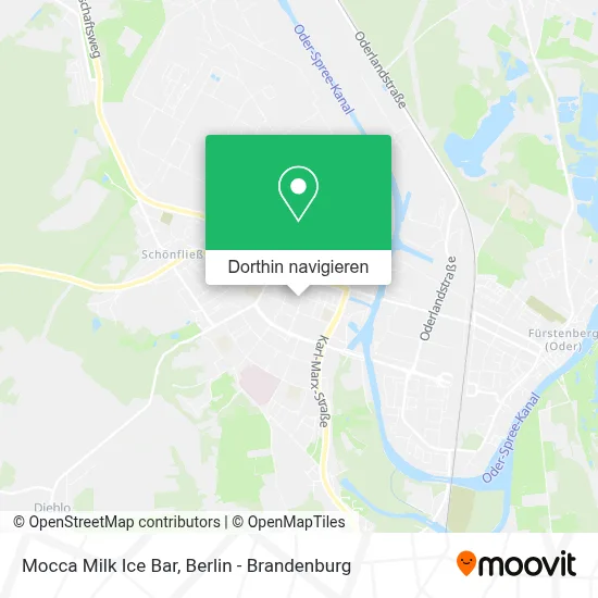 Mocca Milk Ice Bar Karte