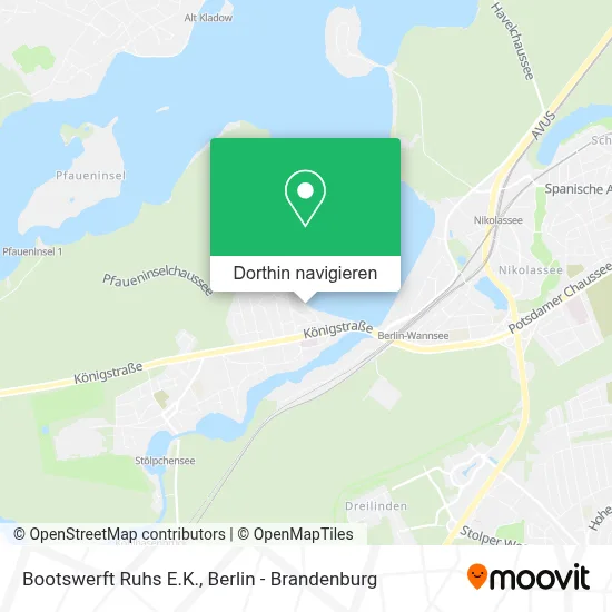 Bootswerft Ruhs E.K. Karte