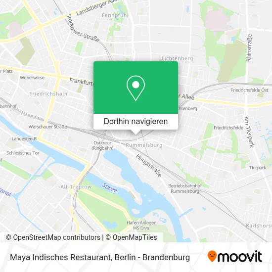 Maya Indisches Restaurant Karte