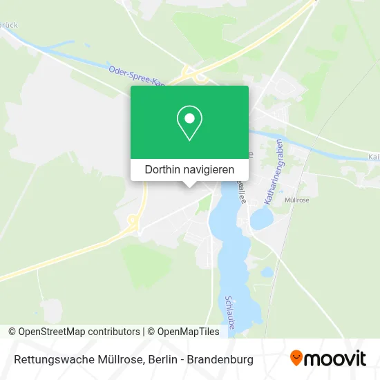 Rettungswache Müllrose Karte