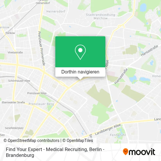 Find Your Expert - Medical Recruiting Karte