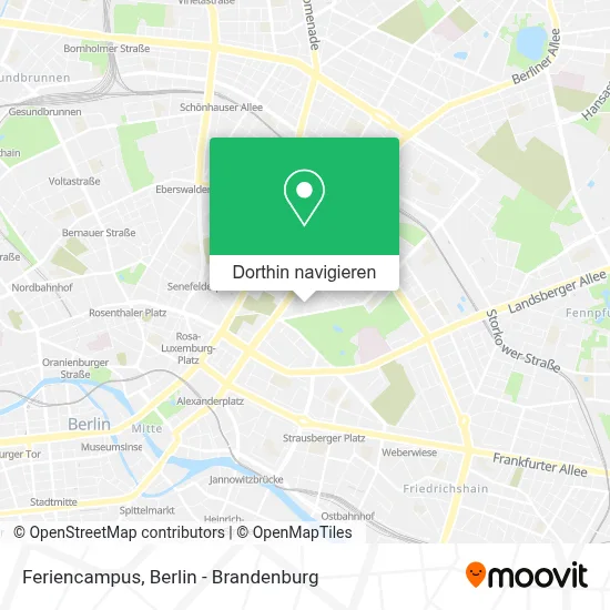 Feriencampus Karte