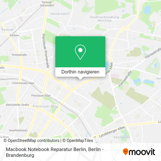 Macbook Notebook Reparatur Berlin Karte