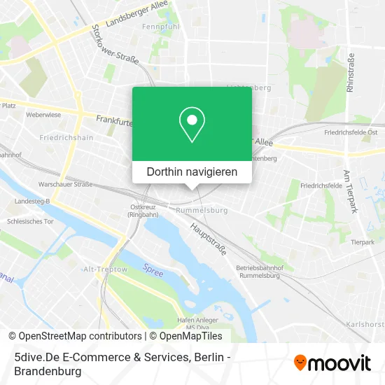 5dive.De E-Commerce & Services Karte