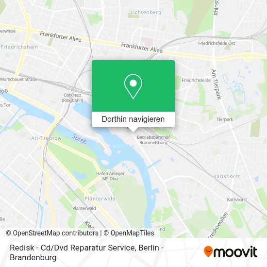 Redisk - Cd / Dvd Reparatur Service Karte