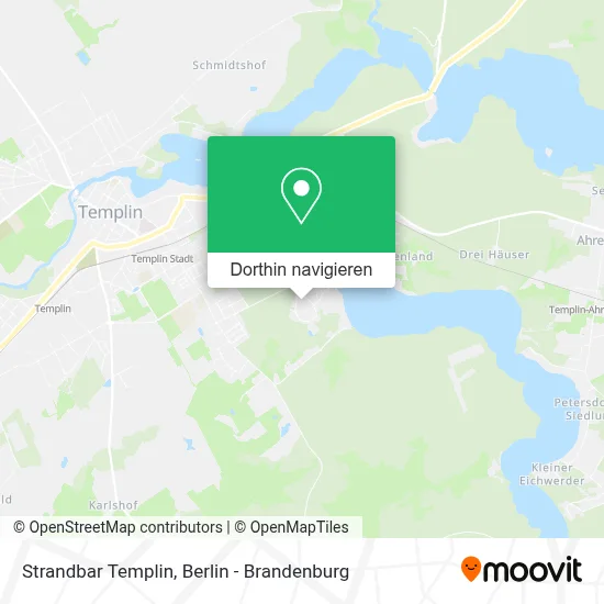 Strandbar Templin Karte