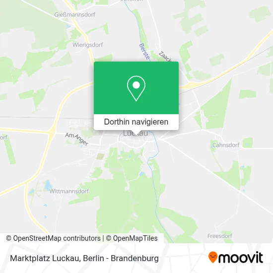 Marktplatz Luckau Karte