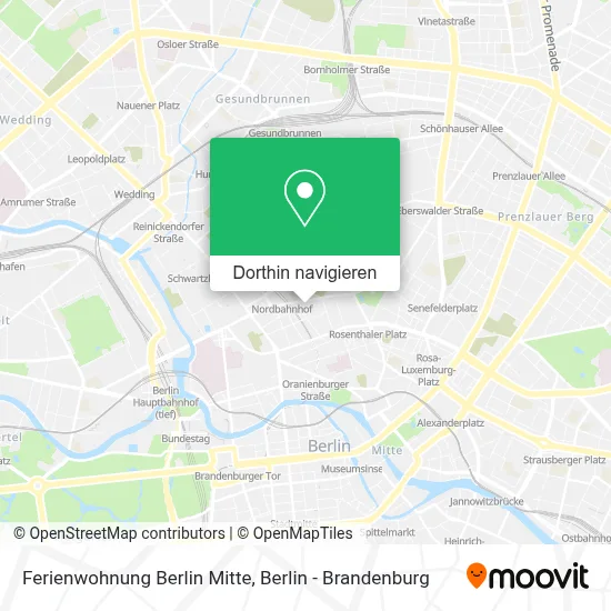 Ferienwohnung Berlin Mitte Karte
