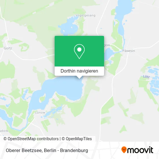 Oberer Beetzsee Karte