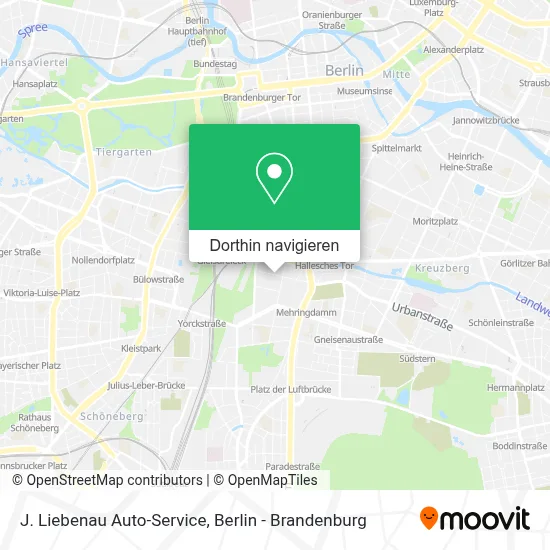 J. Liebenau Auto-Service Karte