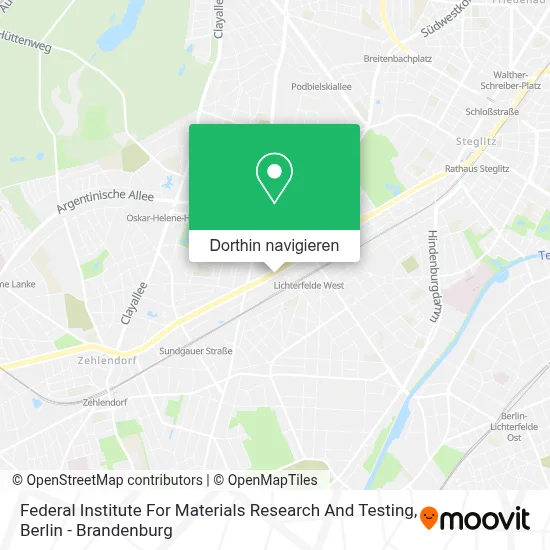 Federal Institute For Materials Research And Testing Karte