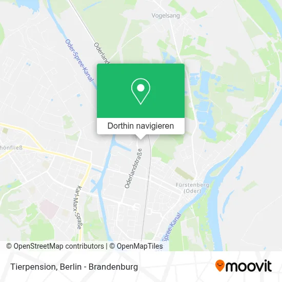 Tierpension Karte