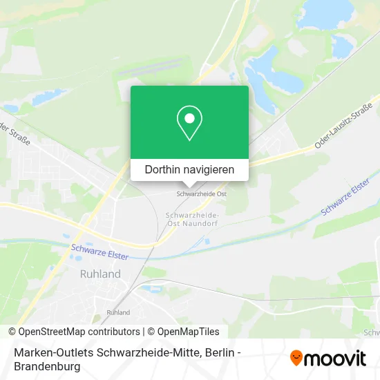 Marken-Outlets Schwarzheide-Mitte Karte
