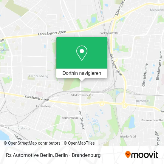 Rz Automotive Berlin Karte