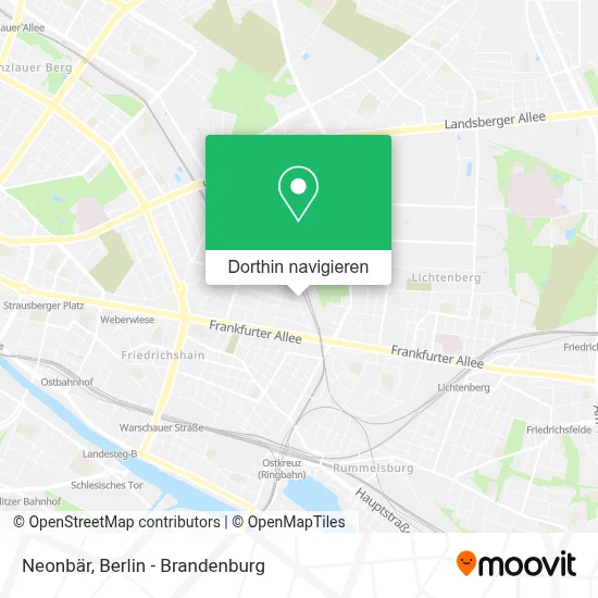 Neonbär Karte