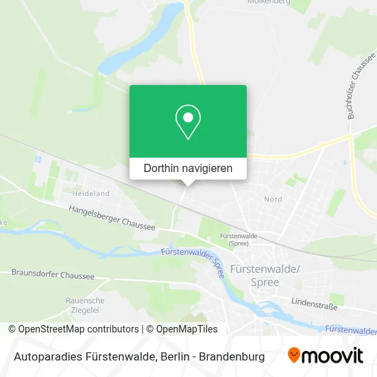 Autoparadies Fürstenwalde Karte