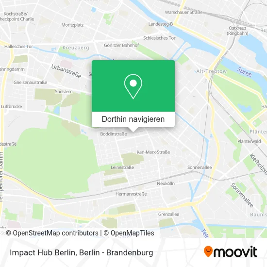 Impact Hub Berlin Karte