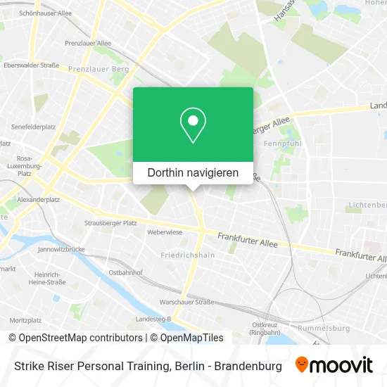 Strike Riser Personal Training Karte