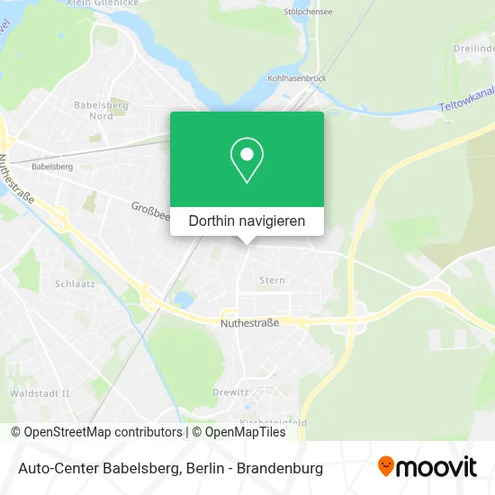 Auto-Center Babelsberg Karte