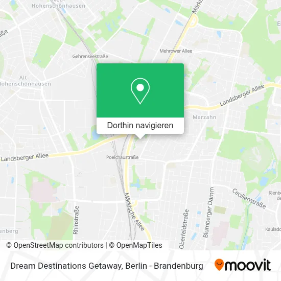 Dream Destinations Getaway Karte