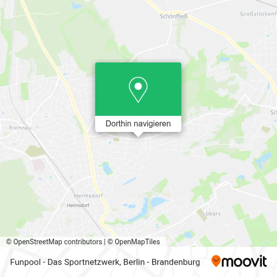 Funpool - Das Sportnetzwerk Karte