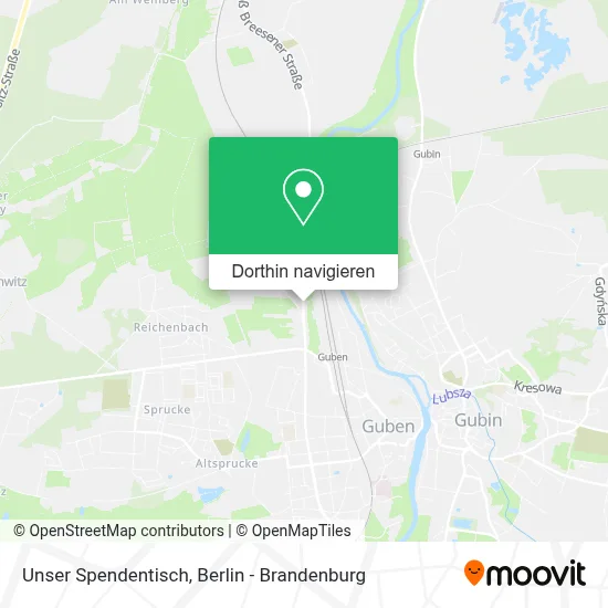 Unser Spendentisch Karte