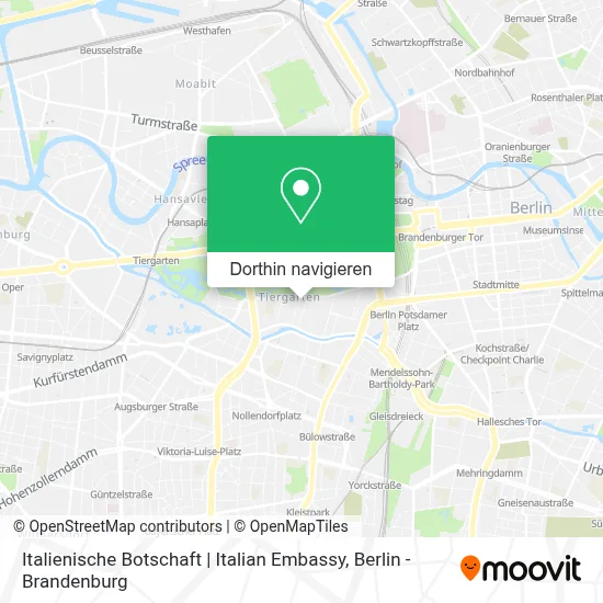 Italienische Botschaft | Italian Embassy Karte
