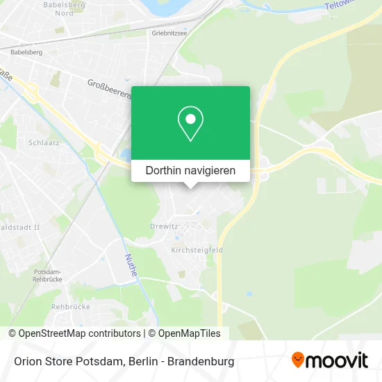 Orion Store Potsdam Karte