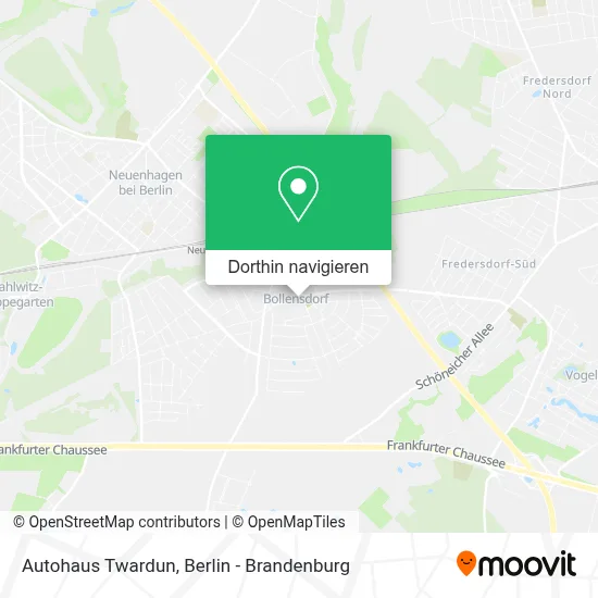 Autohaus Twardun Karte