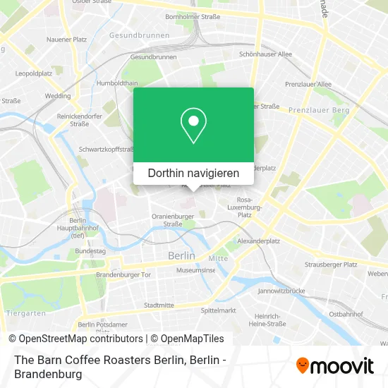 The Barn Coffee Roasters Berlin Karte