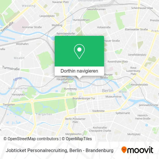 Jobticket Personalrecruiting Karte