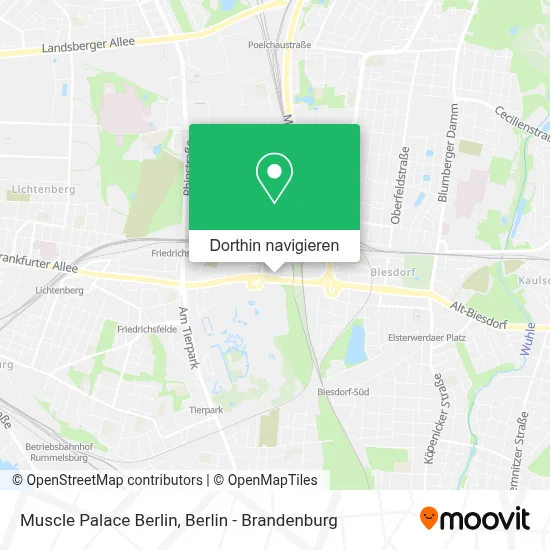 Muscle Palace Berlin Karte