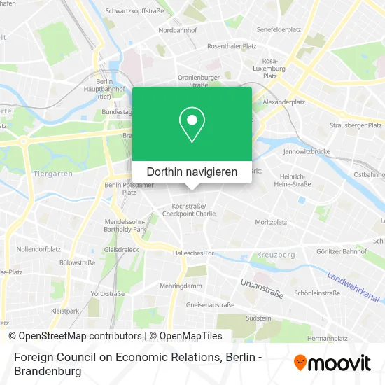 Foreign Council on Economic Relations Karte