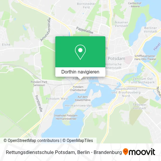 Rettungsdienstschule Potsdam Karte