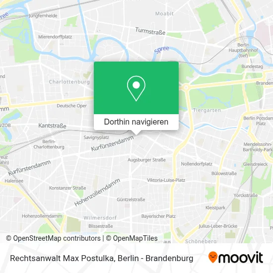 Rechtsanwalt Max Postulka Karte